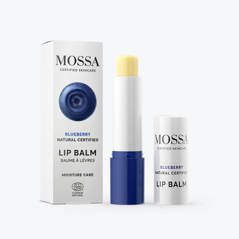 MOSSA Moisture Care Blueberry Lip Balm -Mustikka Huulivoide 4,5g, Mossa