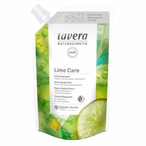 Lavera Lime Care Hand Wash -täyttöpakkaus nestemäiseen käsisaippuaan.