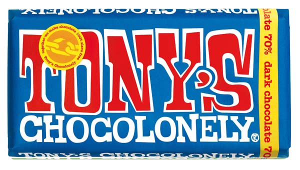Tony's Chocolonelyn tumma suklaa.